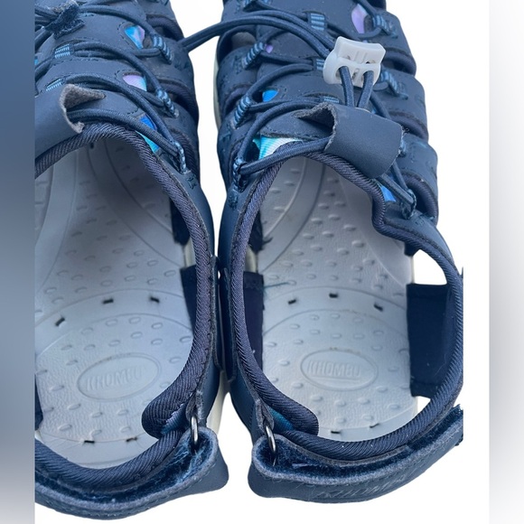 Khombu Ashley Sport Sandals Women's Size:9M EU39 Navy Blue Adjustable Straps EUC - Picture 10 of 16